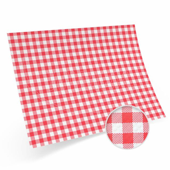 Papírové prostírání s ražbou Karo červené 40 x 30 cm [200 ks]