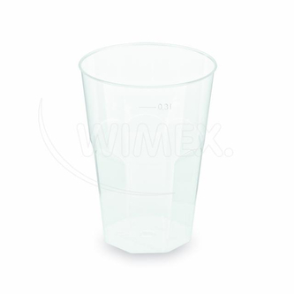 Kelímek vratný (PP) opakovaně použitelný Koktejl Ø80mm 0,3L [30 ks]