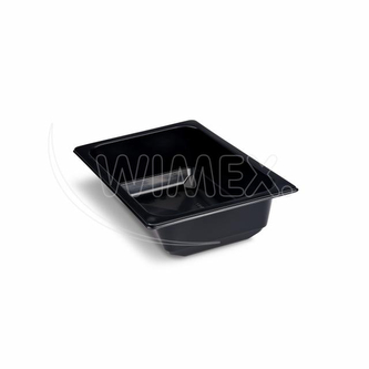 Miska (PP) hranatá černá 178 x 127 x 50 mm 600ml [100 ks]