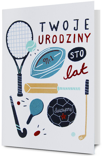 Karnet B6 HM-200 urodziny meskie sport, miedziane HM200-3023