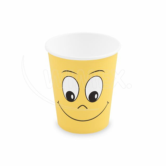 Papírový kelímek (PAP/PE) Smile Ø80mm 280ml `0,2L/8oz/M` [50 ks]