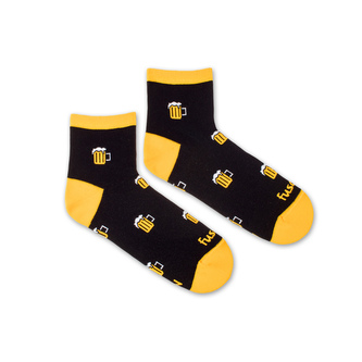 Tříčtvrteční ponožky Pivní salon Černé M (39-42)