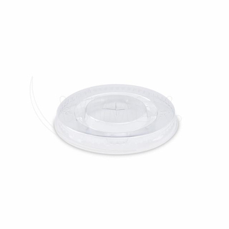 Víčko (rPET) s křížovým otvorem pro kelimek Ø80mm [100 ks]