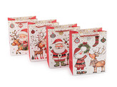 Vánoční dárková taška - 4 ks - mix