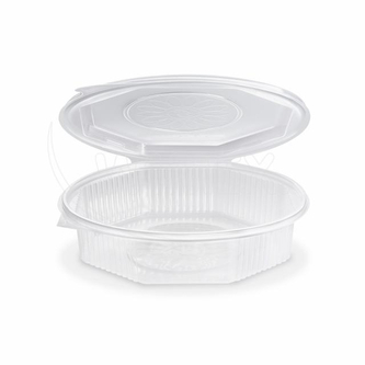 Menu mísa (PP) Ripboxx Meal nedělená osmiboká průhledná 1200ml [25 ks]