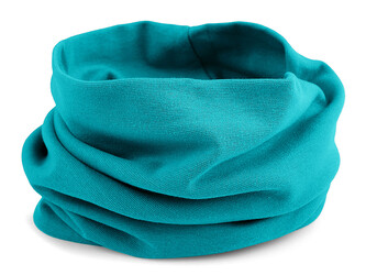 Bavlněná čepice / nákrčník unisex - 1 ks - 65 modrá azurová nákrčník