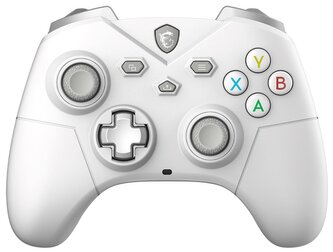 MSI gamepad FORCE GC300 Wireless White bezdrátový 2,4GHz Bluetooth USB-C pro PC, Android bílý