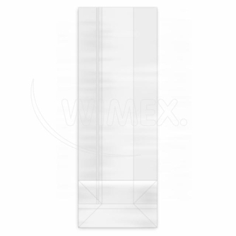 Sáček čirý (OPP) s obdélníkovým dnem 10+6 x 28 cm [100 ks]