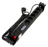 Acar 19” napájecí panel 504WF / 3m 5x220VBK