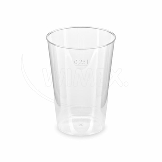 Kelímek krystal (PS) Ø76mm 0,25L [50 ks]