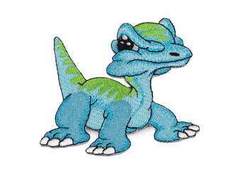 Nažehlovačka dinosaurus - 1 ks - 2 modrá azurová