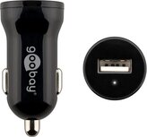 Goobay Napájecí 12-24V autoadaptér na 1x USB 1A černý