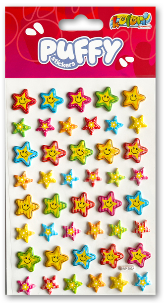 Naklejki Puffy Star Cookkies SWP-303A Kolori, Penmate