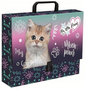 Teczka z rączką A4 XL 33x24,8x9cm My Little Friend, Kitty Party, St.Majewski