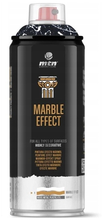 Farba w sprayu 400ml Pro Marble effect white, MTN Colors