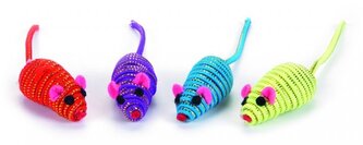 Beeztees Hračka myš se zlatou nitkou Glammy 5cm