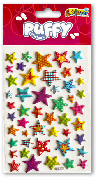 Naklejki Puffy Stars SWP-303B Kolori, Penmate