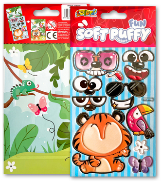 Naklejki Puffy Fun with Tiger SWP-3606 Kolori, Penmate