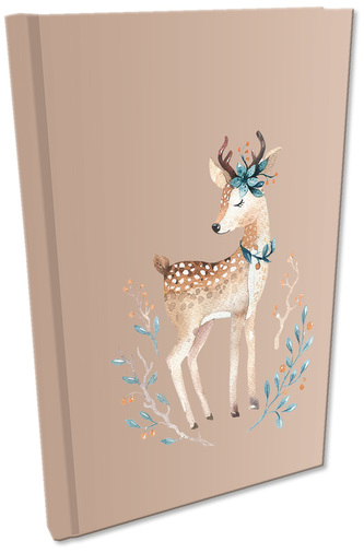 Notes A5 Soft Touch w kratkę Woodland Jelonek, Bee-Bee Notes A5 Soft Touch w kratkę Woodland Jelonek, Bee-Bee