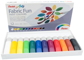 Farba do tkanin 12-kol. Pentel