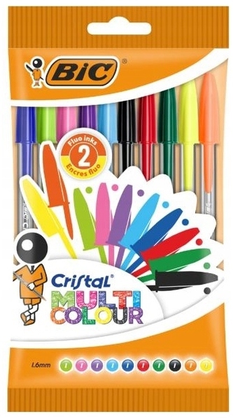 Długopisy Cristal Multi Colour 10-kol., BiC