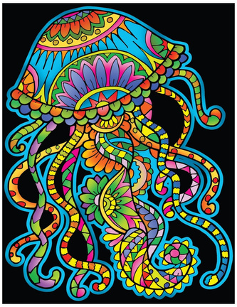 Kolorowanka welwetowa 47x35 Meduza, Colorvelvet