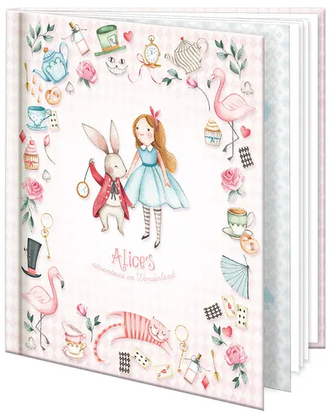 Brulion 12,5x14,5cm 1431-0387 Alice"s Adventure, Argus
