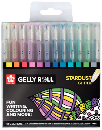 Pisaki żelowe 12-kol. Gelly Roll Stardust, Sakura