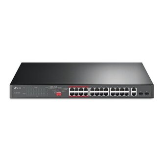 TP-LINK TL-SG100MP 8-Port Gigabit PoE+ Switch, 8 Gigabit RJ45 Ports, 802.3at/af, 126W PoE Power, 1U 13-inch Rack-mount.