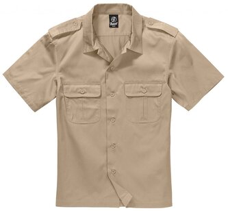 Košile Brandit US Hemd 1/2 - béžová, 4XL