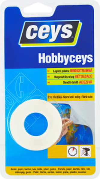 Ceys Hobbyceys oboustranná lepící páska 15 mm x 2 m Ceys Hobbyceys oboustranná lepící páska 15 mm x 2 m