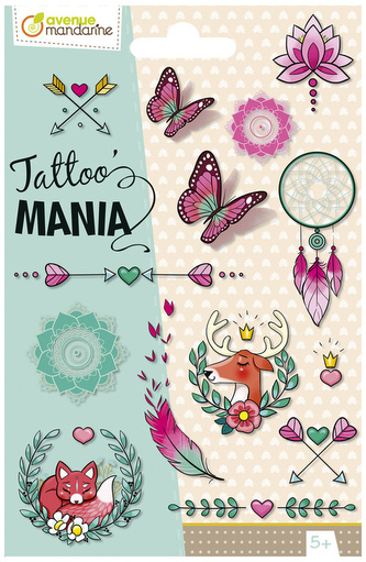 Tatuaże zmywalne Bohema, Avenue Mandarine