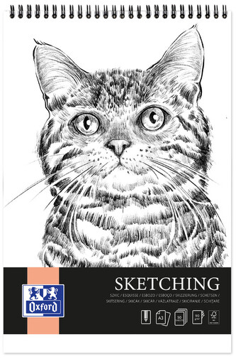 Blok rysunkowy A3 50 k. 90g szkicownik Artistic na spirali, Oxford