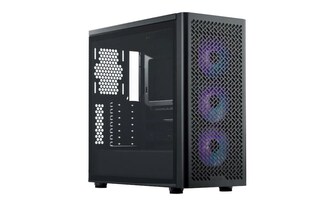 Cooler Master case Elite 502, Průhledná bočnice, ATX, 3x 120mm ARGB Fan, černá Cooler Master case Elite 502, Průhledná bočnice, ATX, 3x 120mm ARGB Fan, černá
