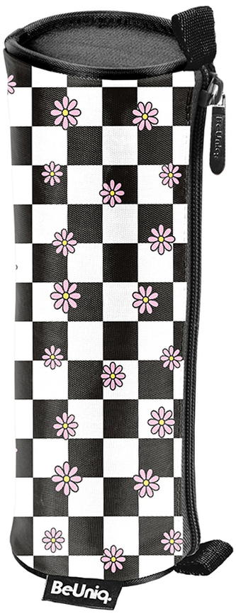 Piórnik tuba BeUniq Floral check BU25KW-003, Paso