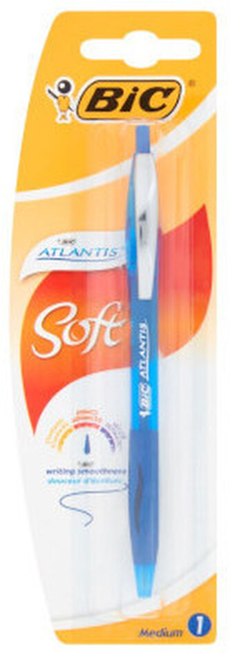 Długopis Atlantis Soft niebieski blister, BiC