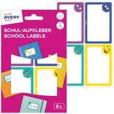 Naklejki szkolne buźki 48x70mm, Avery