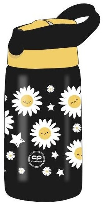 Bidon metalowy 350ml Bono Daisy Black CoolPack, Patio