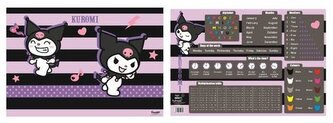 Podkład szkolny na biurko obustronny 55x38cm Kuromi, St.Majewski