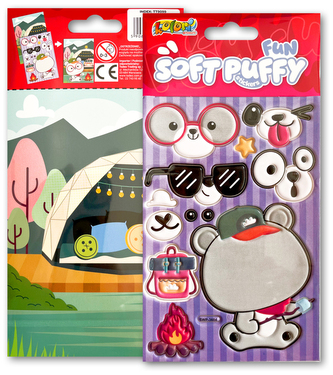 Naklejki Puffy Fun with Bear SWP-3604 Kolori, Penmate