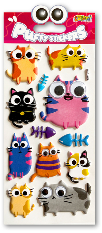 Naklejki Puffy Cat Eyes SWP-2409 Kolori, Penmate