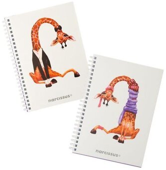 Kołonotes A5 80k kratka Swing Żyrafa, Narcissus