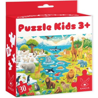 Puzzle Kids. Dzikie Zwierzęta