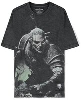 Pánské tričko The Witcher|Zaklínač: Postava (M) černá bavlna