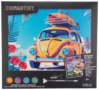 Mozaika diamentowa Holiday samochód retro Diamantiny, Nice