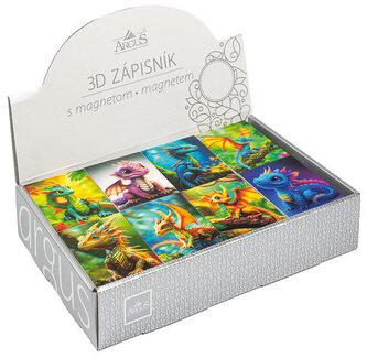 Notesik magnetyczny 3D efekt, Argus