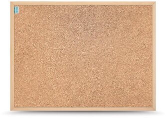 Tablica korkowa 60 x 40 cm rama drewniana Smart, MemoBe