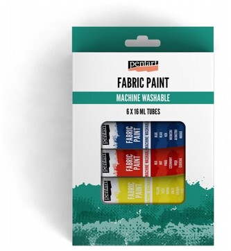 Farba do tkanin zestaw 6x16ml, Pentart