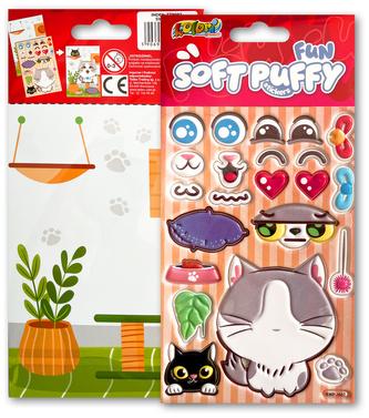 Naklejki Puffy Fun with Kitty SWP-3602 Kolori, Penmate