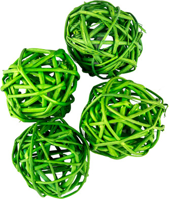 Dekorace - Lata Ball 4 cm - zelený 50 ks